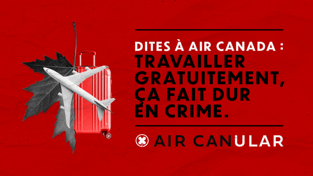 Solidarité avec les agent-e-s de bord d’Air Canada Thumbnail